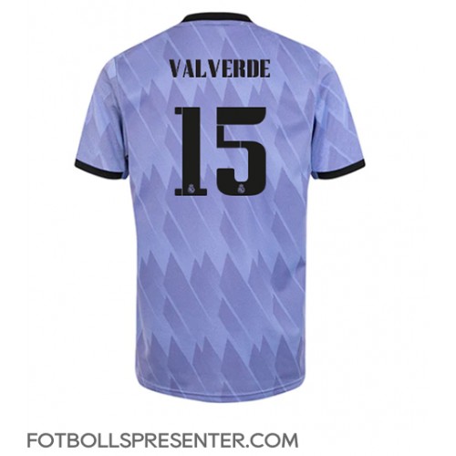 Real Madrid Federico Valverde #15 Borta Matchtröja 2022-23 Kortärmad Real Madrid Federico Valverde #15 Borta Matchtröja 2022-23 Kortärmad